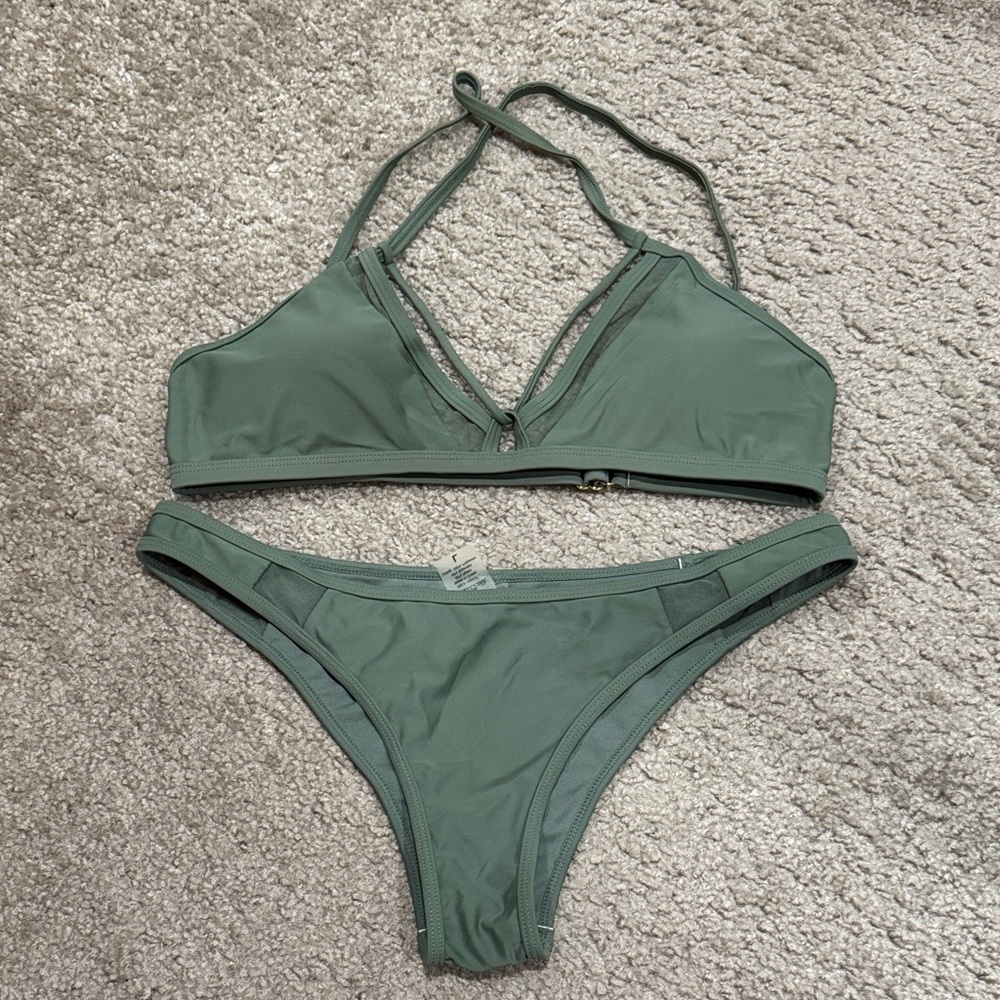 Mesh panel bikini